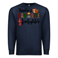 Navy santa's favorite firefighter Premium Sweatshirt - AdoDesignShop