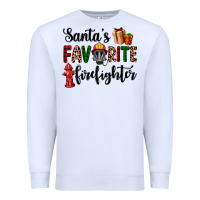 White santa's favorite firefighter Premium Sweatshirt - AdoDesignShop
