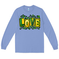 Colony Blue St. Patrick's Day love Long Sleeve Tee - FaDigitalArtStudio