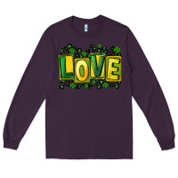 Plum St. Patrick's Day love Long Sleeve Tee - FaDigitalArtStudio
