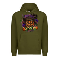 Army Green lets get spooky Premium Hoodie - SublimationCraftShop