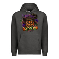 Charcoal Heather lets get spooky Premium Hoodie - SublimationCraftShop