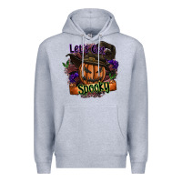 Heather Grey lets get spooky Premium Hoodie - SublimationCraftShop