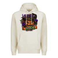 Oatmeal Heather lets get spooky Premium Hoodie - SublimationCraftShop