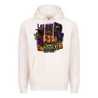 Pale Pink lets get spooky Premium Hoodie - SublimationCraftShop
