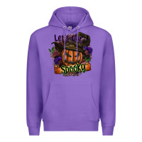 Purple lets get spooky Premium Hoodie - SublimationCraftShop