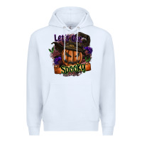 White lets get spooky Premium Hoodie - SublimationCraftShop