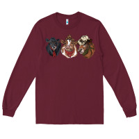Burgundy Hangin With My Heifers Long Sleeve Tee - RanaPortraitStore