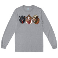 Heather Grey Hangin With My Heifers Long Sleeve Tee - RanaPortraitStore
