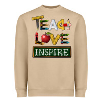 Mushroom teach love inspire Heavyweight Sweatshirt - BarkalooDesign