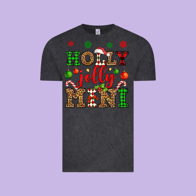 Holly Jolly Mini Vintage Tee Designed By Oliviacreatesart