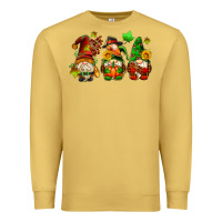 Antique Gold fall gnomes with pumpkin pie Premium Sweatshirt - AdoDesignShop
