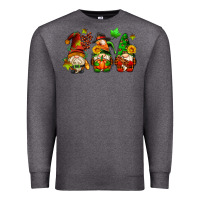 Charcoal Heather fall gnomes with pumpkin pie Premium Sweatshirt - AdoDesignShop