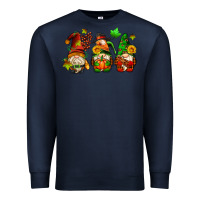 Navy fall gnomes with pumpkin pie Premium Sweatshirt - AdoDesignShop