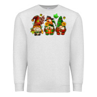 Oatmeal Heather fall gnomes with pumpkin pie Premium Sweatshirt - AdoDesignShop