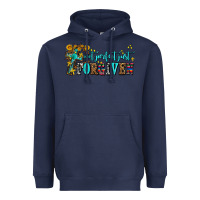 Navy not perfect just forgıven Heavyweight Hoodie - AdoDesignShop
