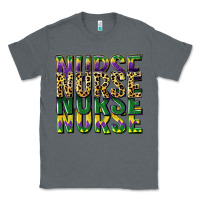 Charcoal Heather nurse mardi gras Classic Tee - CowGirlArtShop