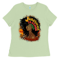 Matcha juneteenth freedom 1865 Ladies Tee - CowGirlArtShop