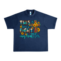 Navy this is how i fight my battles Urban Heavy Tee - OliviaCreatesArt