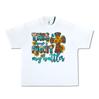 White this is how i fight my battles Urban Heavy Tee - OliviaCreatesArt