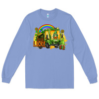 Colony Blue lucky gnomes truck St. Patrick's Day Long Sleeve Tee - FaDigitalArtStudio