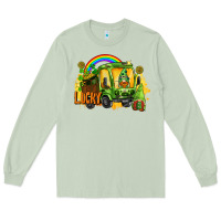 Matcha lucky gnomes truck St. Patrick's Day Long Sleeve Tee - FaDigitalArtStudio