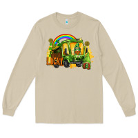 Mushroom lucky gnomes truck St. Patrick's Day Long Sleeve Tee - FaDigitalArtStudio