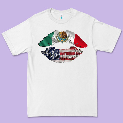 Mexico Usa Lips Premium Tee Designed By Tumblerdesignbyshophia