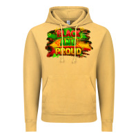 Vintage Mustard black and proud Vintage Hoodie - FaDigitalArtStudio