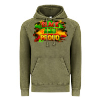Vintage Olive black and proud Vintage Hoodie - FaDigitalArtStudio