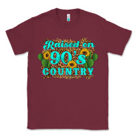 Burgundy raised 90's country cactus sunflower's Classic Tee - Artiststas