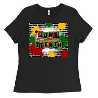Black juneteenth free ish since 1865 Ladies Tee - CowGirlArtShop