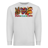 Dove Grey peace love tacos Premium Sweatshirt - AdoDesignShop
