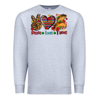 Heather Grey peace love tacos Premium Sweatshirt - AdoDesignShop