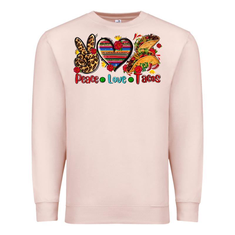Peace Love Tacos Premium Sweatshirt by AdoDesignShop | Teevron