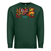 Sports Green peace love tacos Premium Sweatshirt - AdoDesignShop