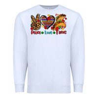White peace love tacos Premium Sweatshirt - AdoDesignShop