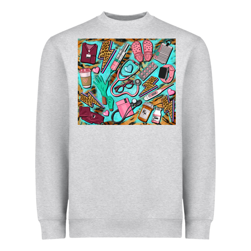 Nurse Tumbler Heavyweight Sweatshirt by BarkalooDesign | Teevron