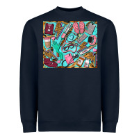 Navy nurse tumbler Heavyweight Sweatshirt - BarkalooDesign