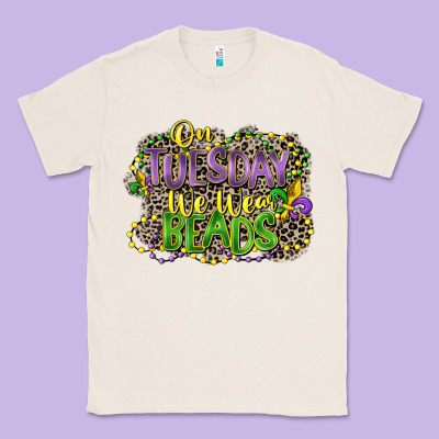 On Tuesday We Wear Beads Classic Tee Designed By Cowgirlartshop