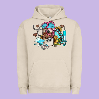 Western Sunflower Gemstone Nurse Urban Hoodie Designed By Jahusdesignshop