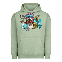 Pigment Oil Green western sunflower gemstone nurse Urban Hoodie - JahusDesignShop