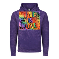 Cloud Purple Pride love is love Vintage Hoodie - FaDigitalArtStudio