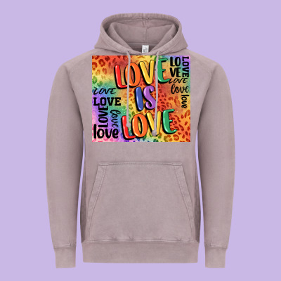 Pride Love Is Love Vintage Hoodie Designed By Fadigitalartstudio