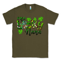 Army Green St. Patrick's Day One Lucky Nana Classic Tee - RanaPortraitStore