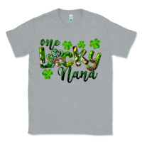 Heather Grey St. Patrick's Day One Lucky Nana Classic Tee - RanaPortraitStore