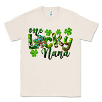 Natural St. Patrick's Day One Lucky Nana Classic Tee - RanaPortraitStore