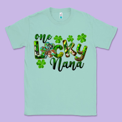 St. Patrick's Day One Lucky Nana Classic Tee Designed By Ranaportraitstore
