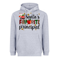 Heather Grey santa's favorite principal Heavyweight Hoodie - AdoDesignShop