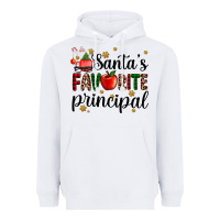 White santa's favorite principal Heavyweight Hoodie - AdoDesignShop
